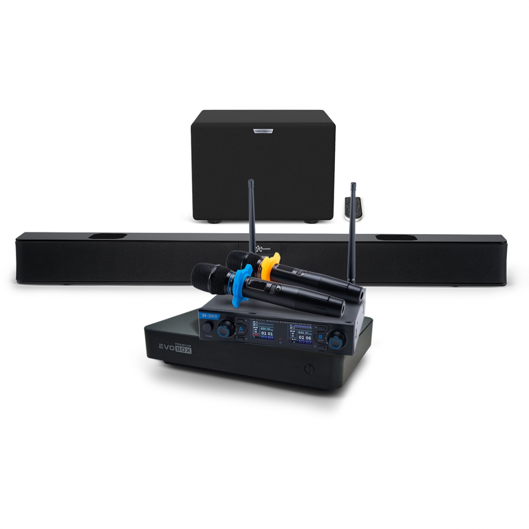 Hi-End караоке-система EVOBOX Premium + EvoSoundBar (саундбар с караоке) в Туле