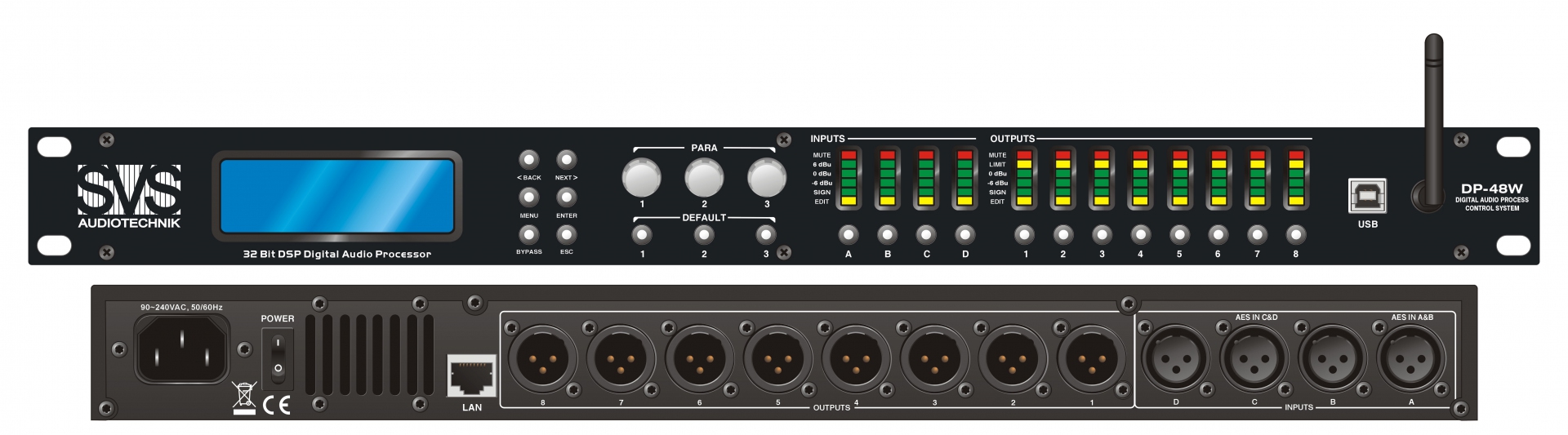 SVS Audiotechnik DP-48W Цифровой процессор: 4 входа 8 выходов в Туле