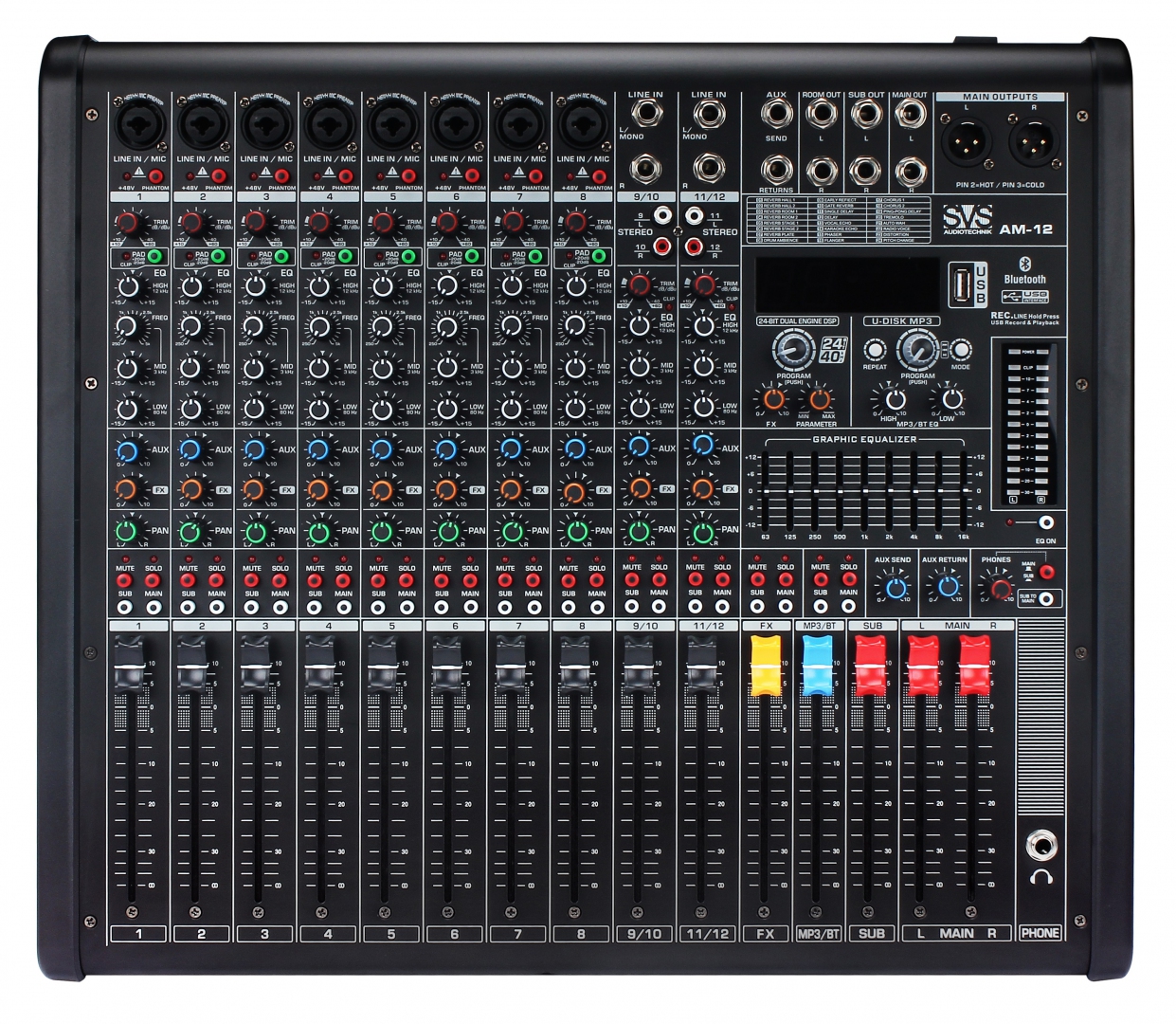 SVS Audiotechnik mixers AM-12 Микшерный пульт аналоговый, 12-канальный в Туле