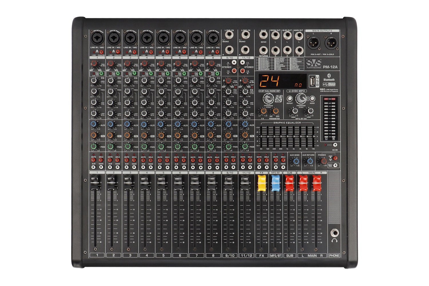 SVS Audiotechnik mixers PM-12A Активный аналоговый микшерный пульт, 12-канальный в Туле